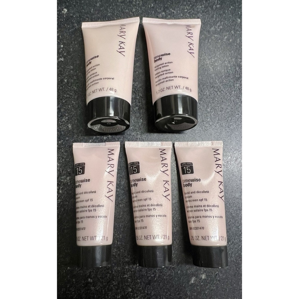5 Mary Kay Timewise Body Hand & Decollete Cream‎ & Targeted Action Toning Lotion